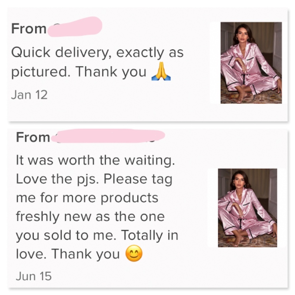 Satin Pink Stripes 2 Piece Pajamas Set - Picture 8 of 12